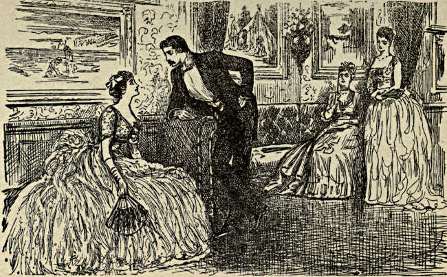 Gentleman and lady talking